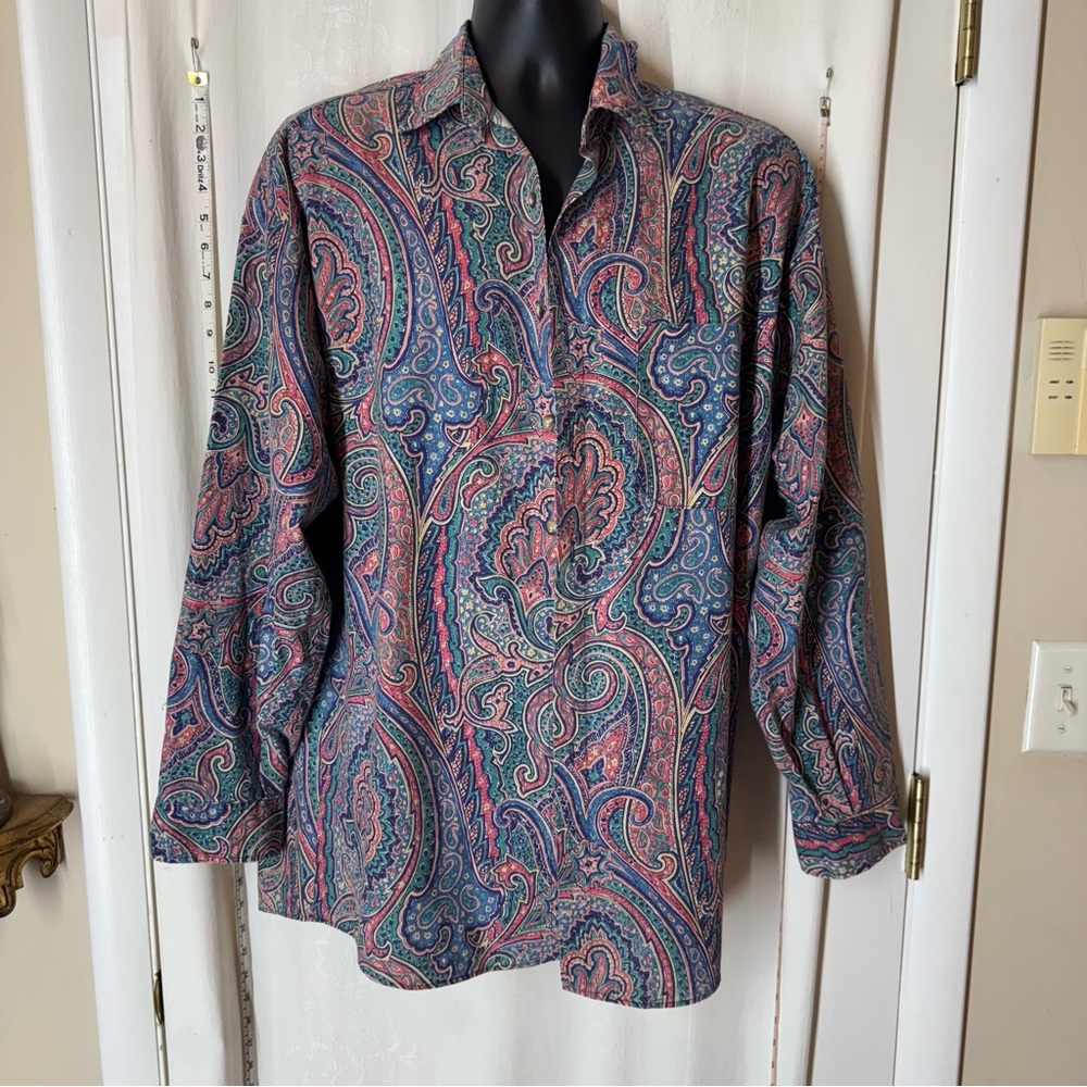 Vintage Free Fall Paisley Button Down